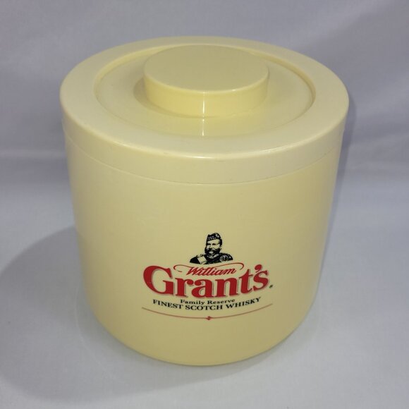 William Grant's Finest Scotch Whiskey 7.75" Vintage Ice Bucket Pail Holder - Picture 1 of 2